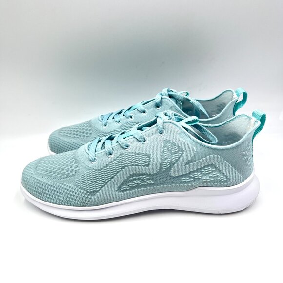 11W 11 WIDE WIDTH Propet Travelbound Spright Light Blue Knit Comfort Sneakers - Picture 6 of 12